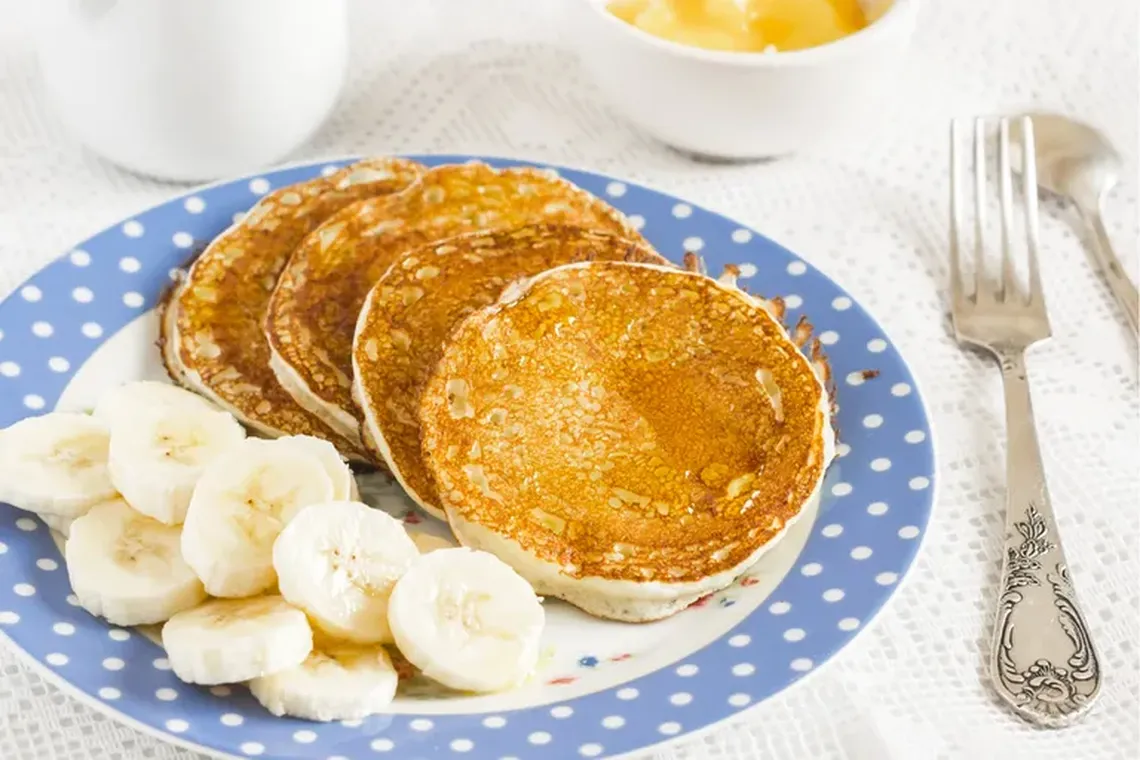 Panqueques de banana sin TACC y sin azúcar