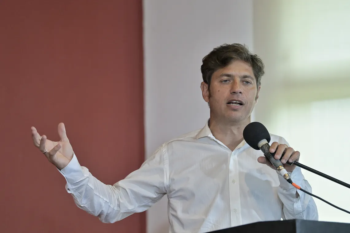 El gobernador Axel Kicillof