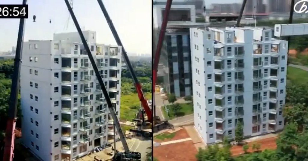 China: construyeron un edificio de 10 pisos en sólo un día 63f95217c4f8b.jpeg
