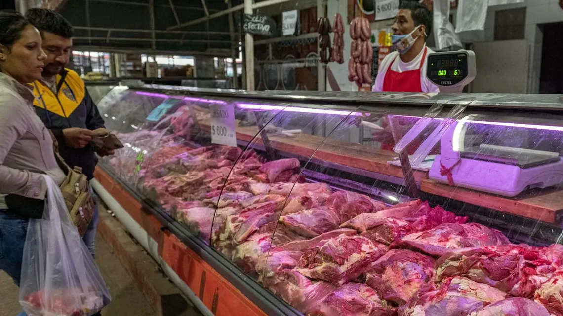 Compras de carne con débito