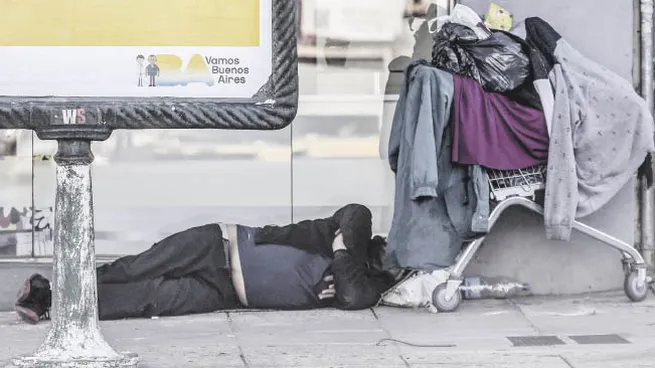 Indigentes y cartoneros