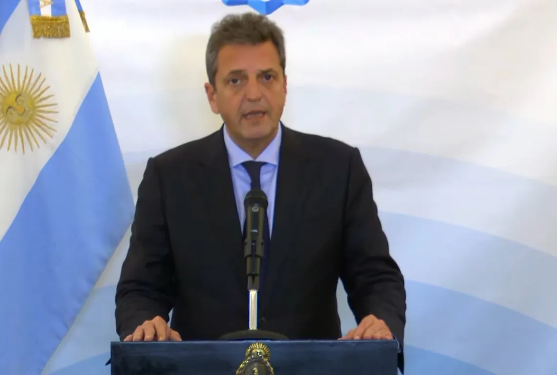 Sergio Massa anunció