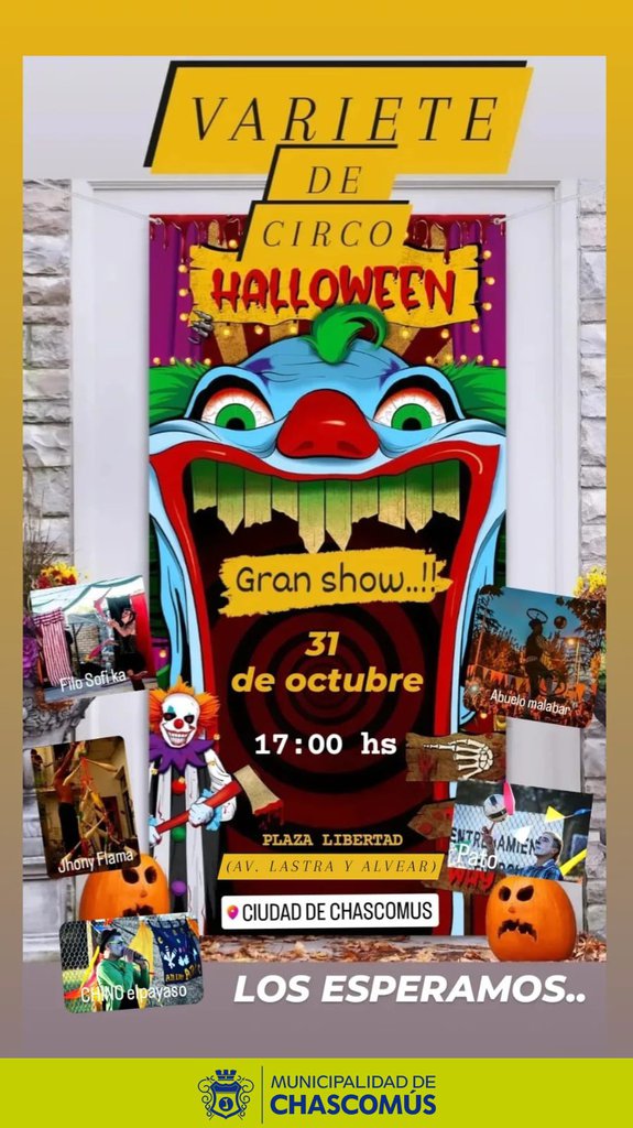 Se RealizarÁ Una VarietÉ De Circo “halloween”