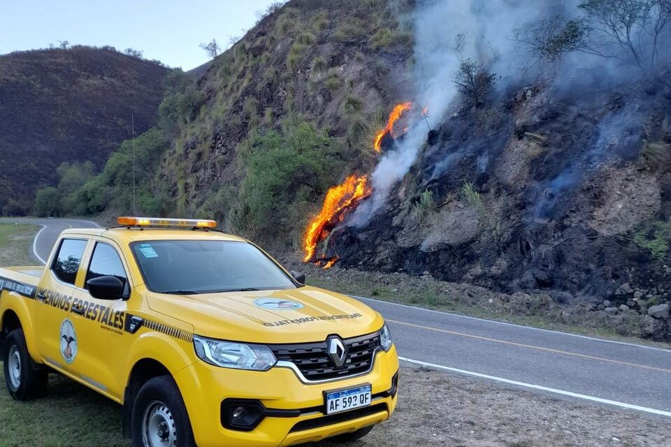 El Desperfecto De Un Auto Originó Un Incendio Forestal