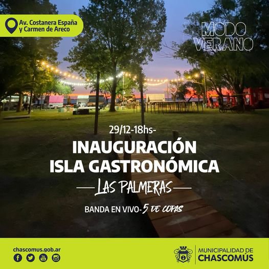 En Un Clima Festivo Se InaugurÓ La Isla GastronÓmica “las Palmeras”