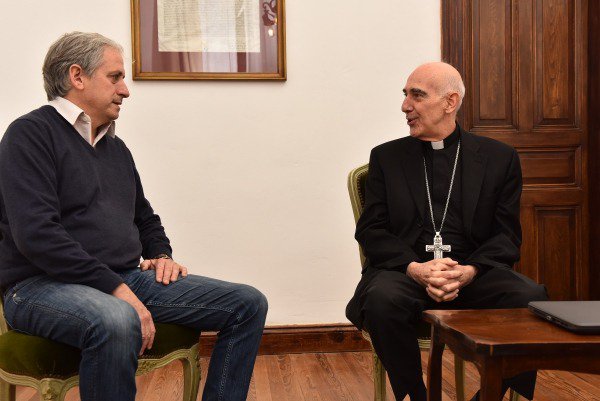 Javier Gaston RecibiÓ A MonseÑor Carlos Malfa