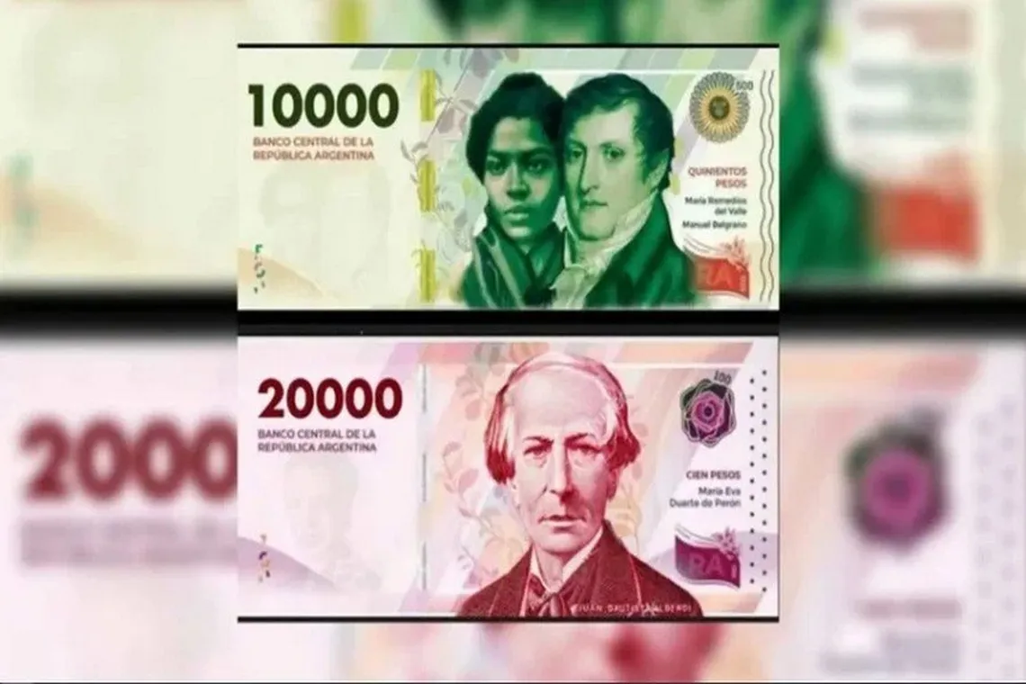 Billetes De $10.000 Y $20.000