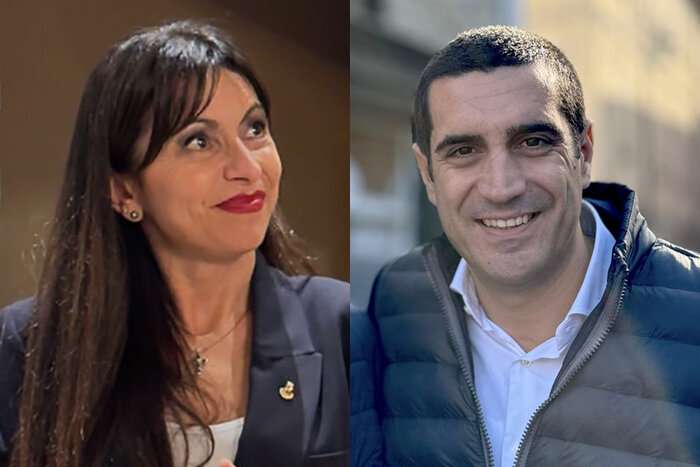 Foto Redes Sociales Italia Stefania Proietti Michele De Pascale