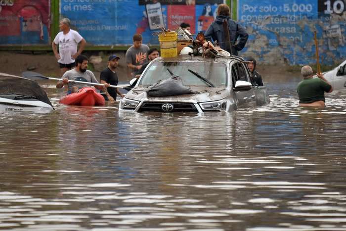 Temporal en bahía blanca