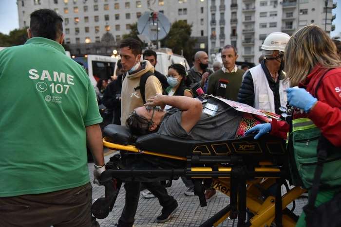 Represión en la marcha de los jubilados