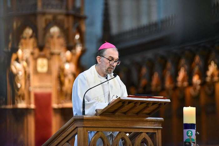 Gustavo carrara encabezó el tedeum en la plata