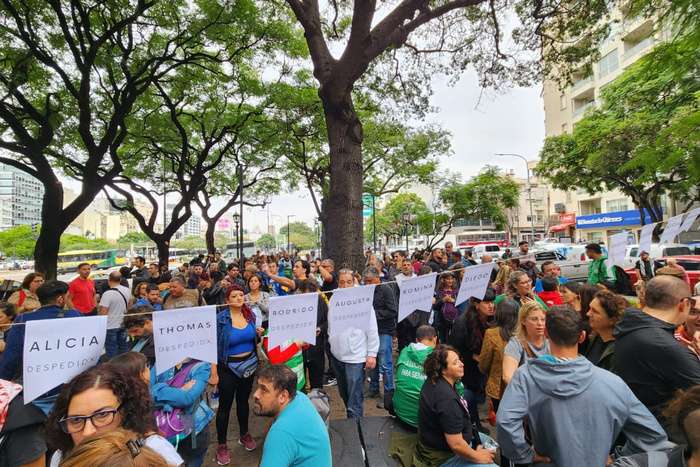 Olla popular frente al ministerio