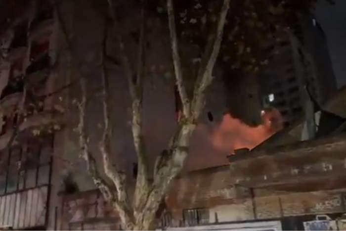 Incendio en un edificio de monserrat