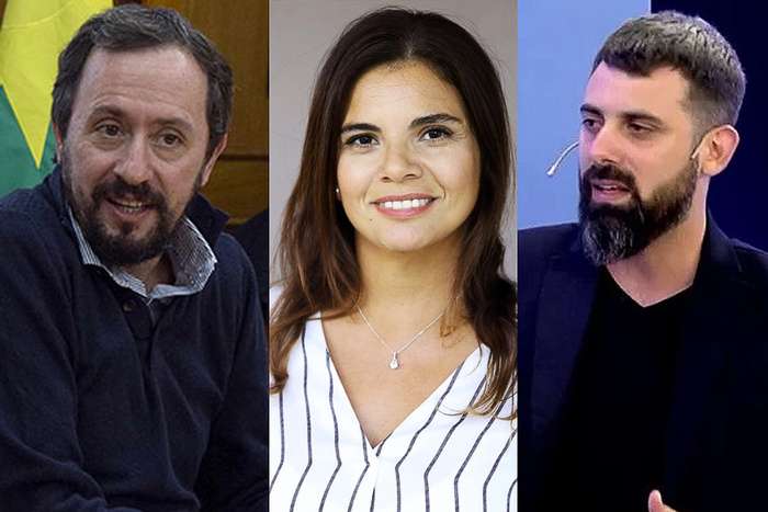 Facundo nekamkis, marina acosta y santiago giorgietta