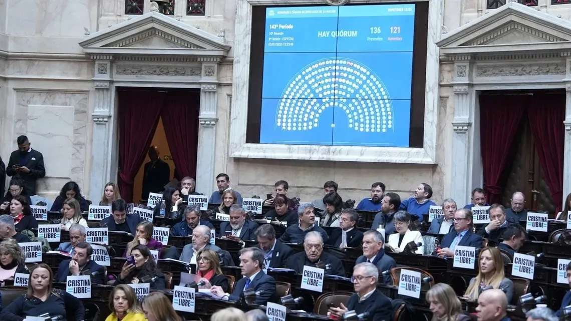 Enfrentamiento entre legisladores k y libertarios