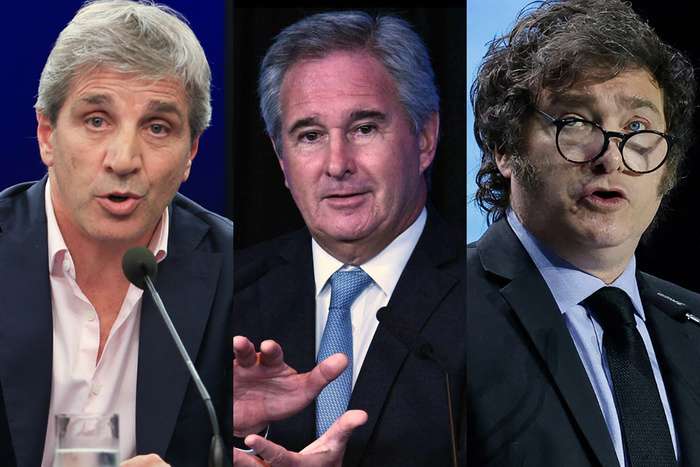 Luis caputo, pablo quirno sucesor, y el presidente javier milei