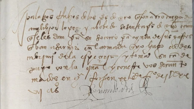 El documento de 500 años de antigüedad firmado por hernán cortés que el fbi devolvió a méxico 689e63f09f926.webp