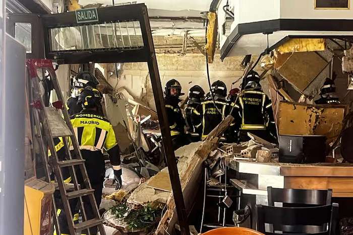 Explotó un bar en madrid