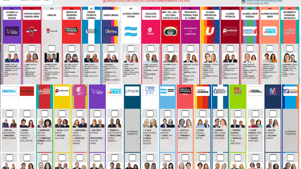 Así son las boletas únicas de papel en cada provincia: qué se elige el 26 de octubre y cómo votar 68d713a2772e7.png