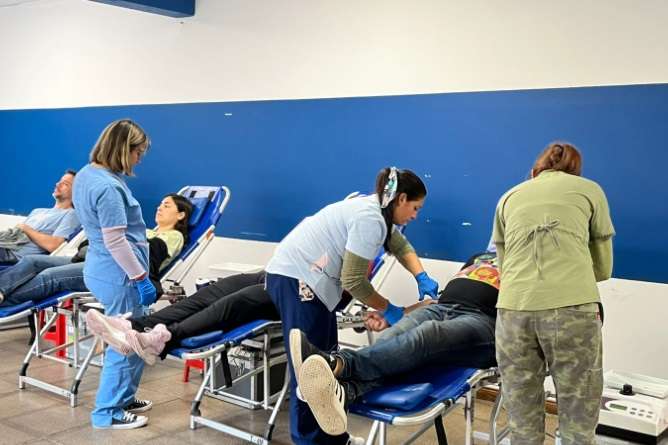 Donación de sangre en el club atlético tiro federa