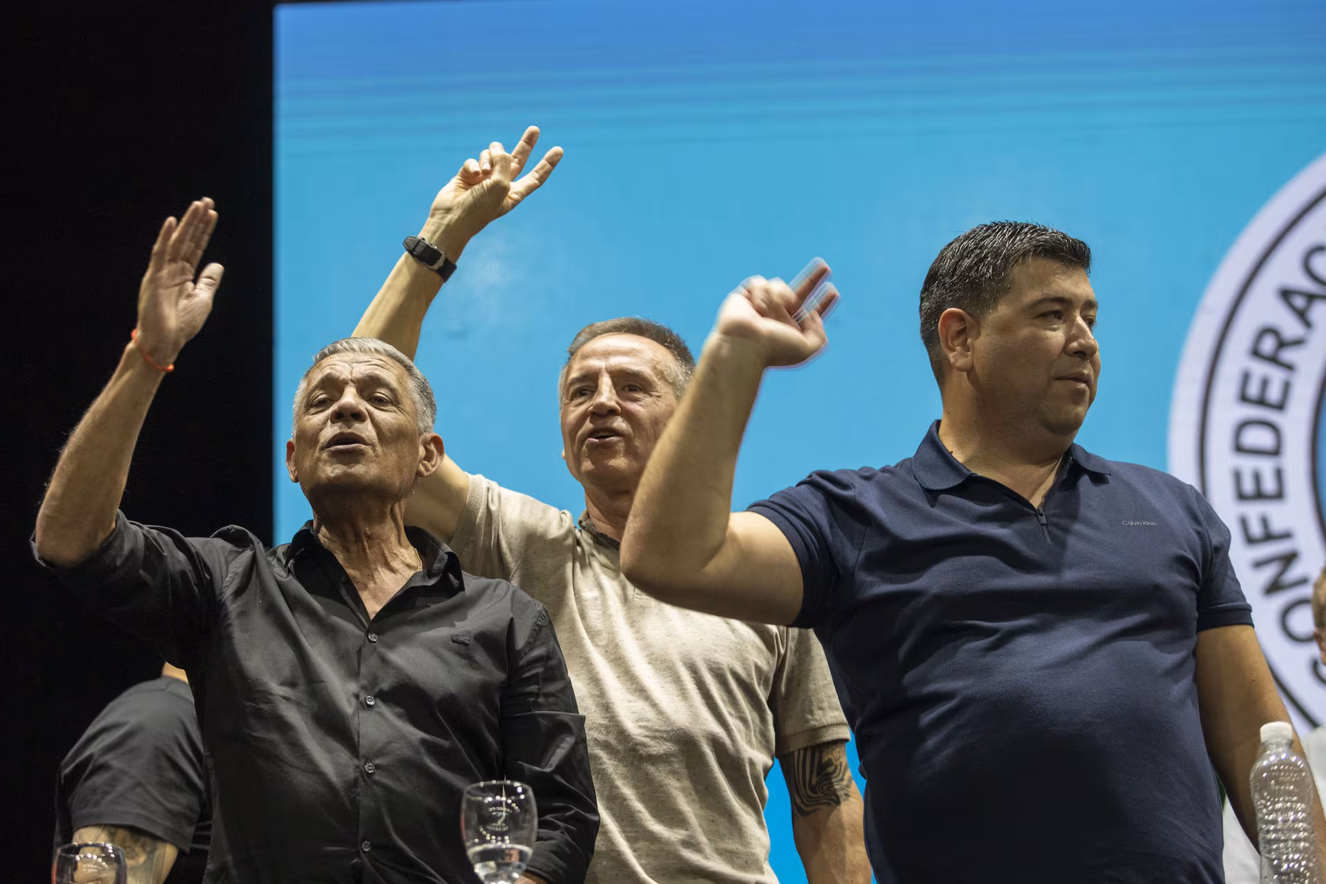 , Octavio Arguello (Camioneros), Jorge Sola (Seguro) y Cristian Jerónimo (Vidrio).