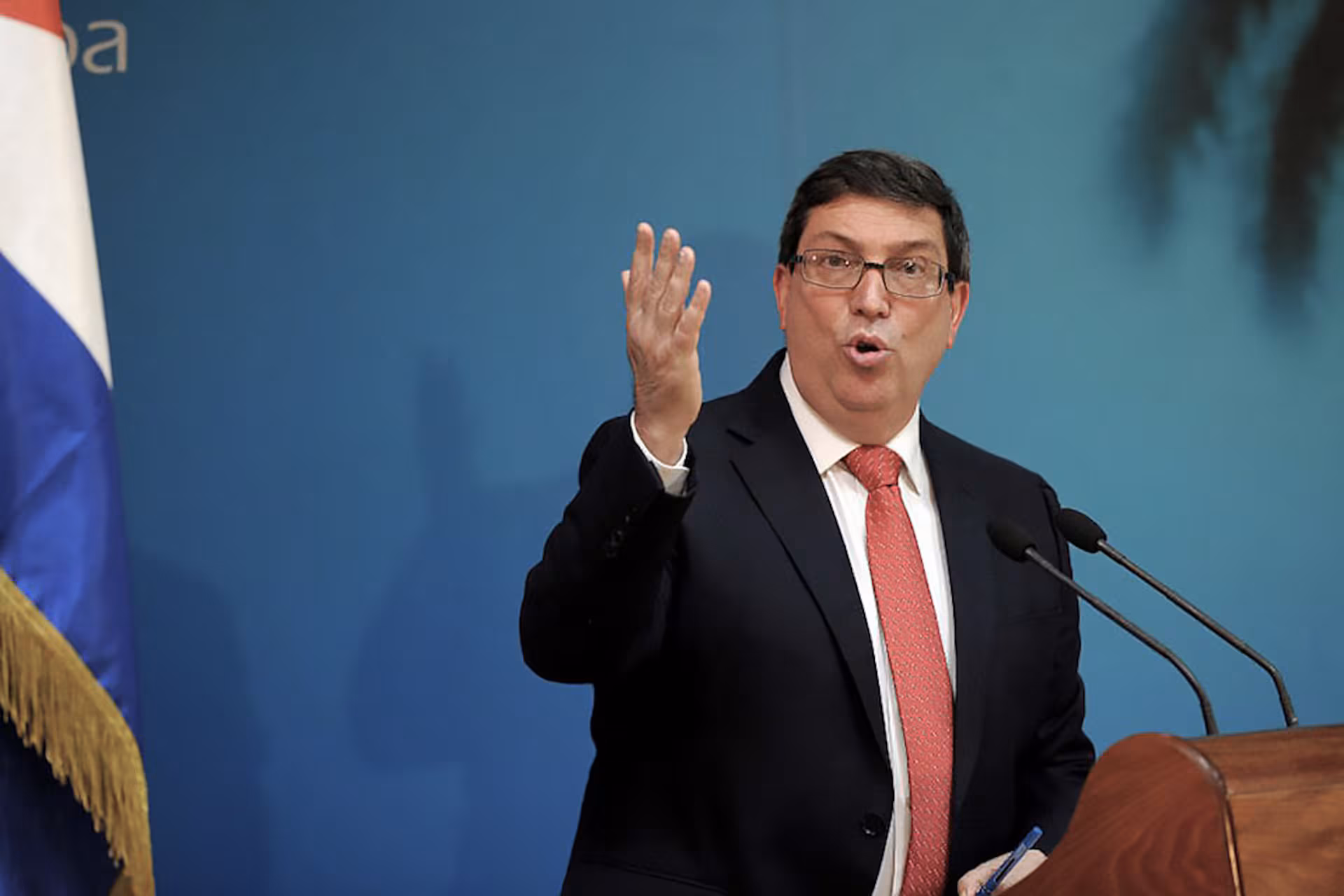 El canciller Bruno Rodríguez