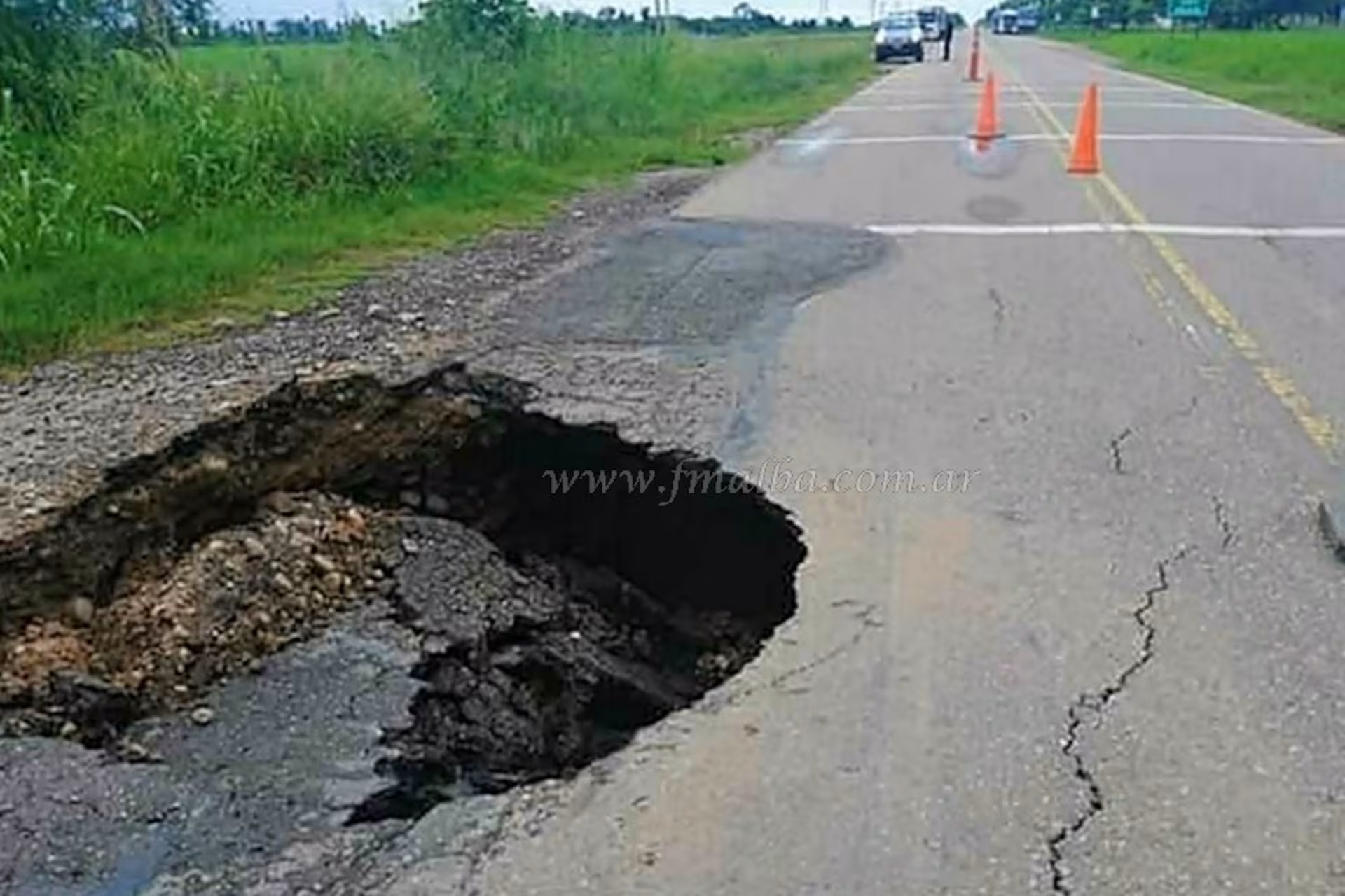 Tramo de la Ruta Nacional