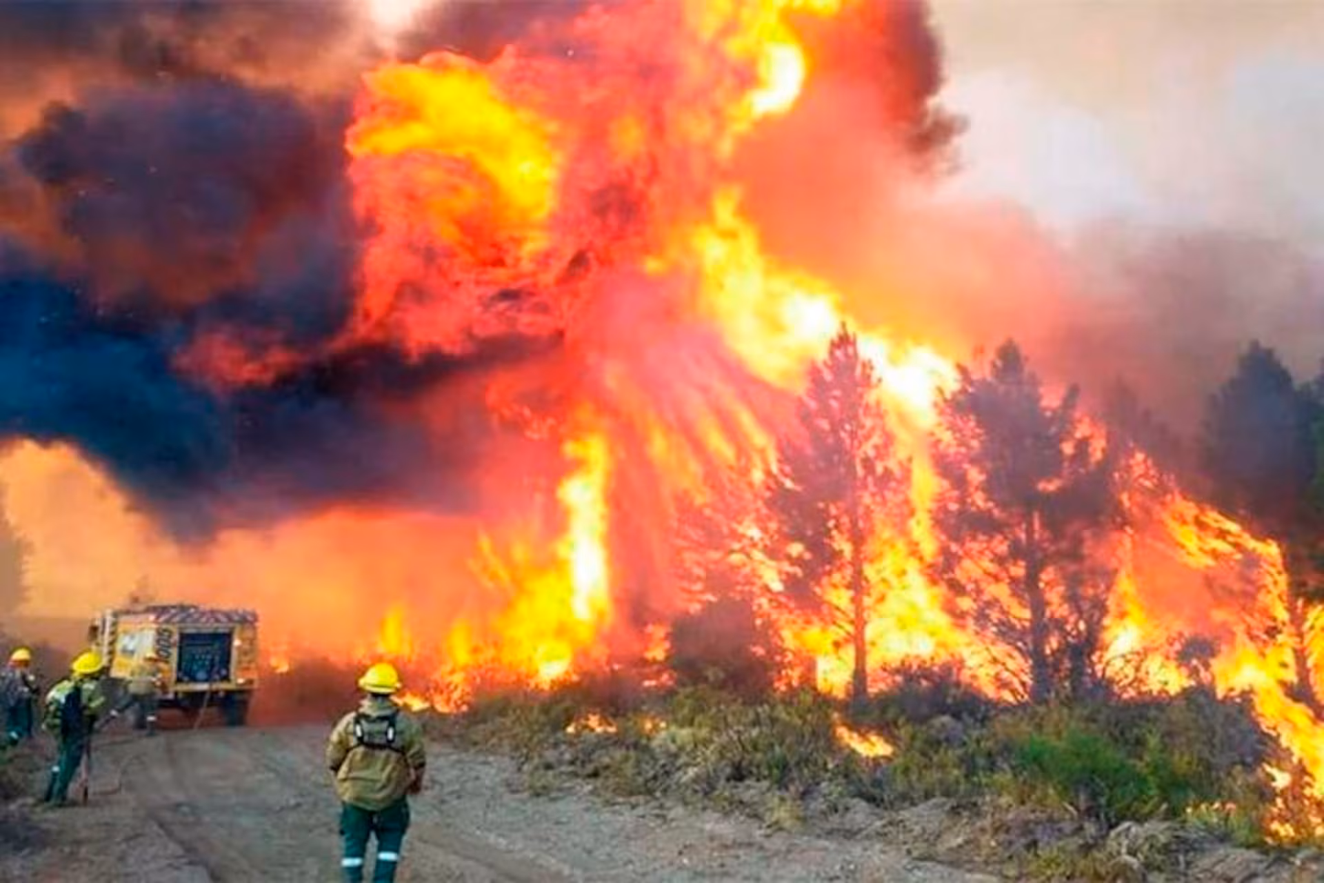 Castigada por los incendios