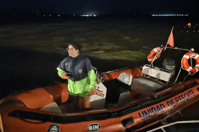 Simulacro nocturno de rescate